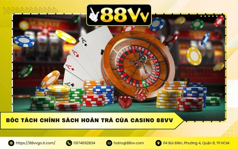 Bóc tách chính sách hoàn trả của Casino 88vv